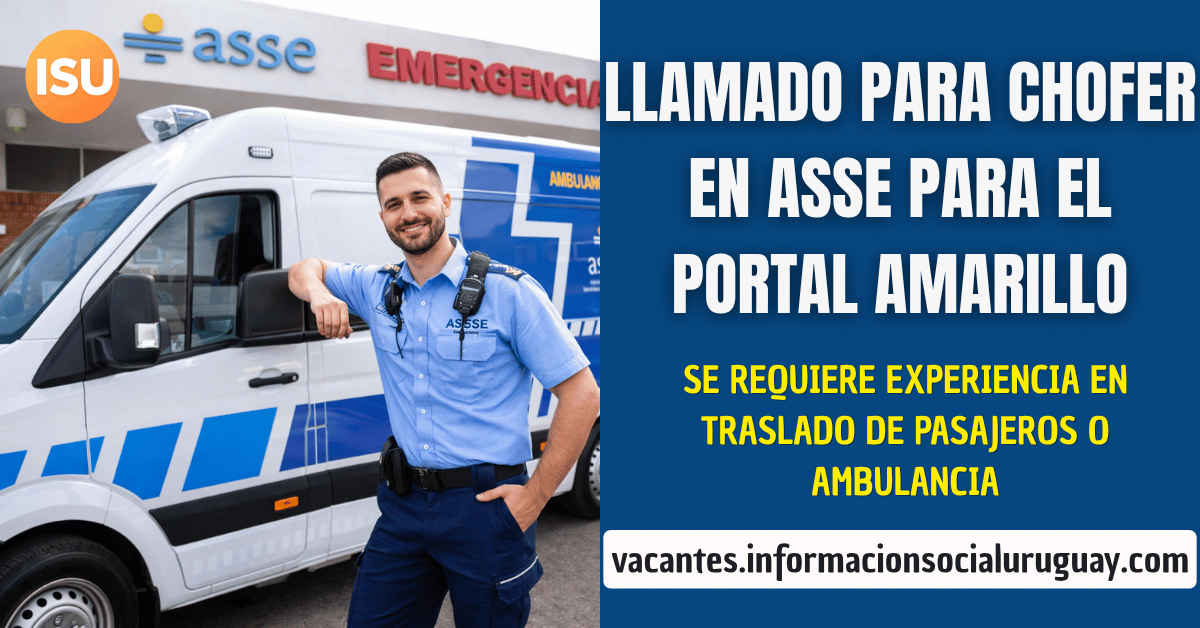 llamado chofer ASSE