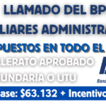 llamado BPS auxiliares administrativos