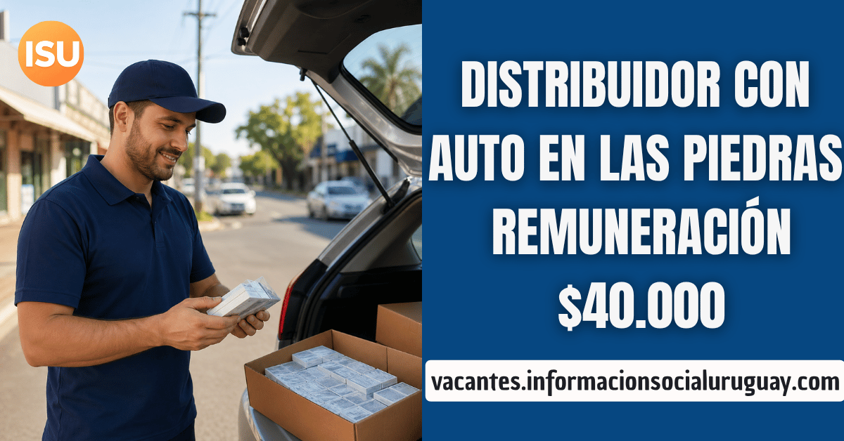 distribuidor con auto en Las Piedras