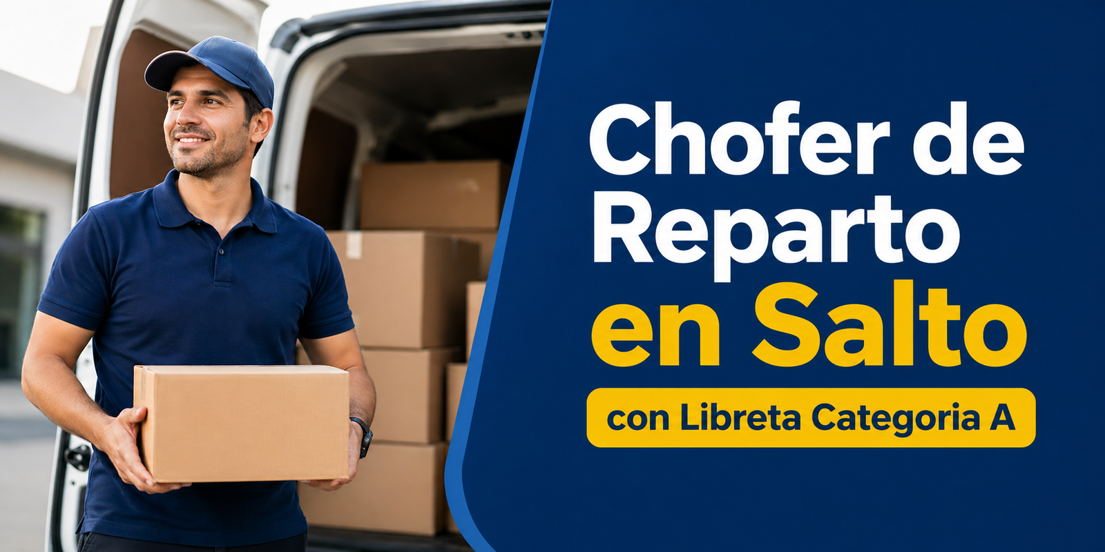 chofer de reparto en Salto