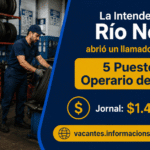 llamado operario de gomería Río Negro