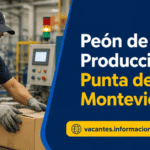 Peón de producción en Montevideo