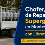 Chofer de reparto en Montevideo