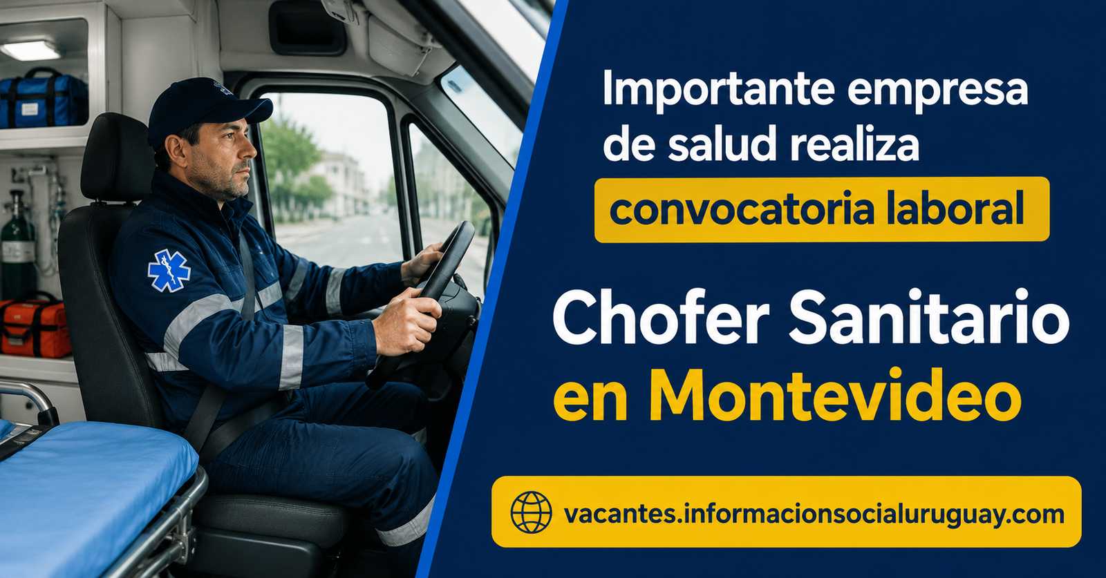 chofer sanitario en Montevideo