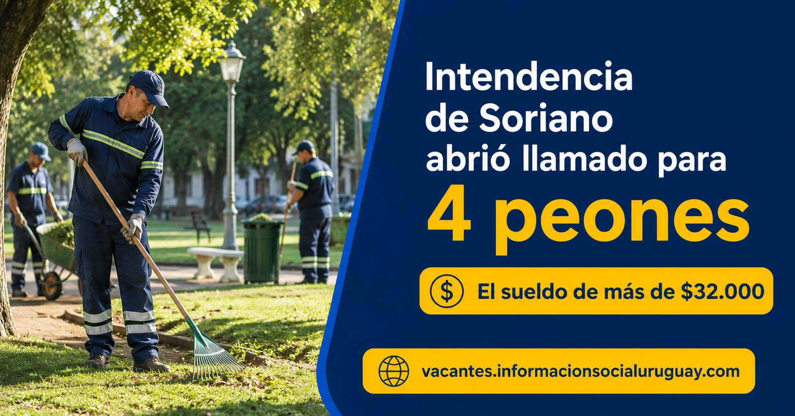 llamado Intendencia de Soriano peones Cardona