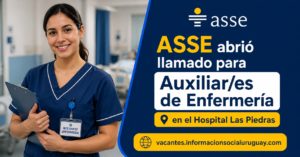 Llamado Auxiliar de Enfermería ASSE