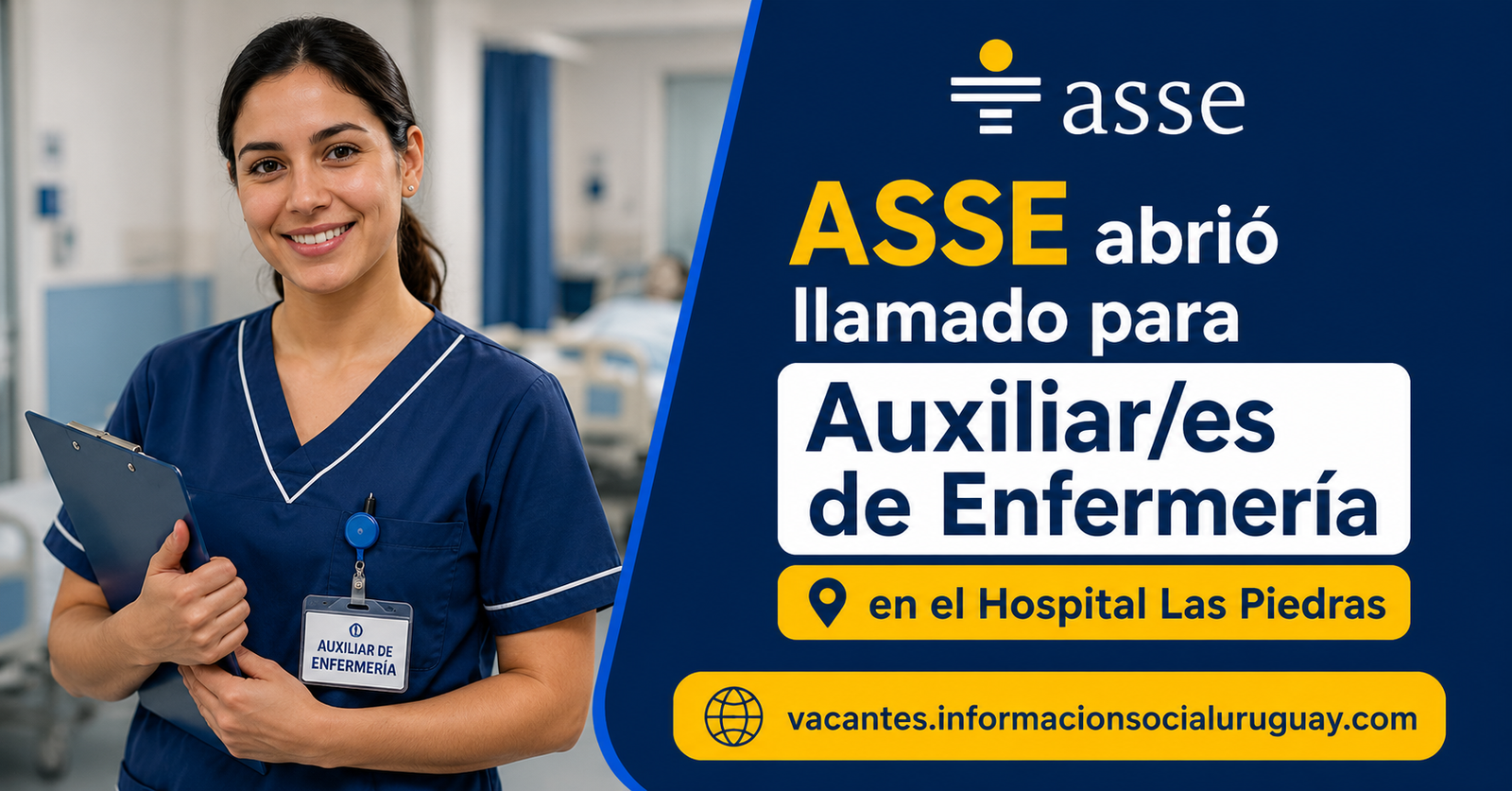 Llamado Auxiliar de Enfermería ASSE
