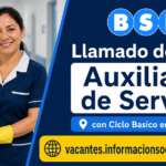llamado BSE Auxiliar de Servicio