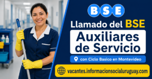 llamado BSE Auxiliar de Servicio