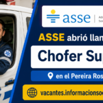 llamado chofer suplente ASSE