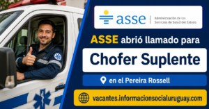llamado chofer suplente ASSE