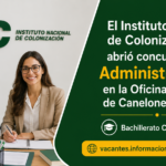 llamado administrativos INC Canelones