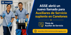 llamado auxiliar de servicio ASSE Canelones
