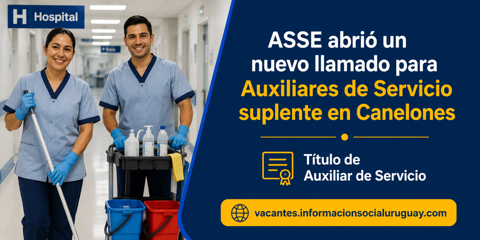 llamado auxiliar de servicio ASSE Canelones