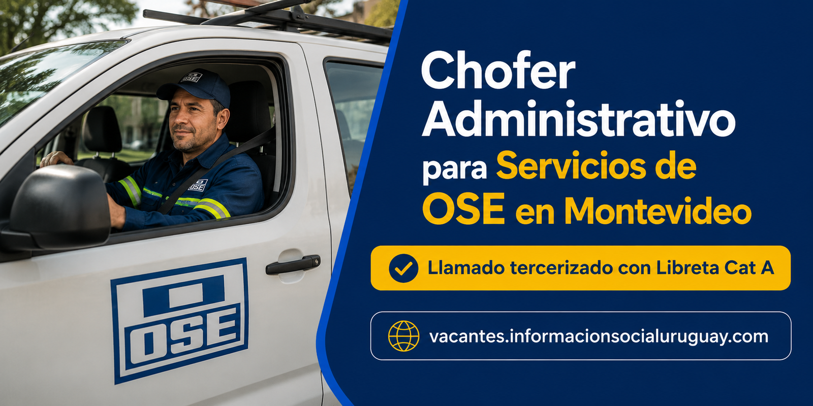 Chofer Administrativo en Montevideo