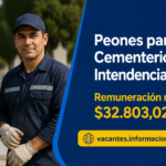 peones para cementerio en Villa Soriano