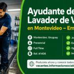 Ayudante de lavador en Montevideo