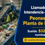 llamado peones reciclaje Soriano