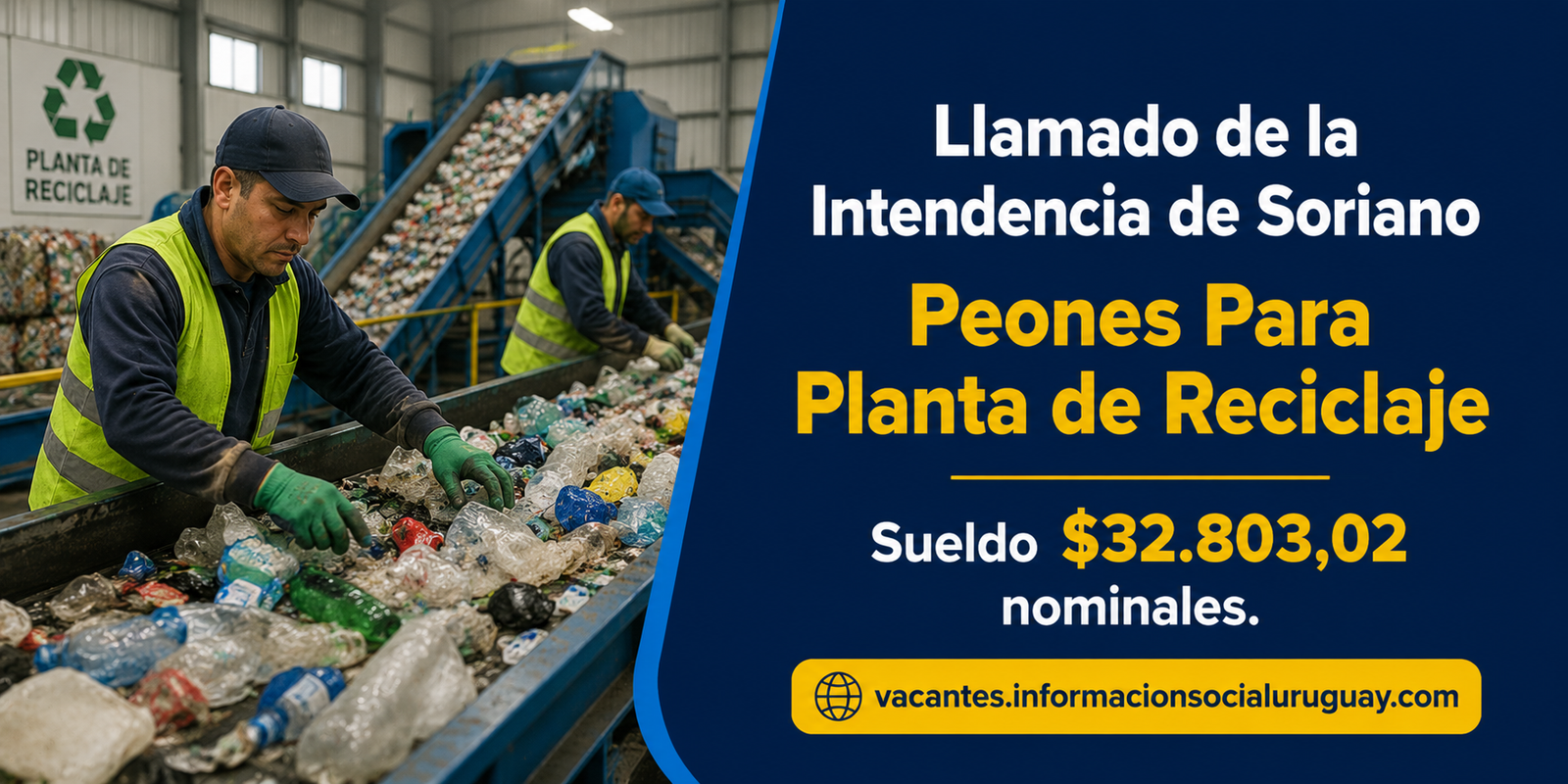 llamado peones reciclaje Soriano
