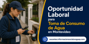 Toma de consumo de agua en Montevideo