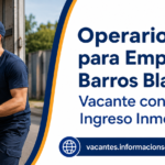 Operario Peón en Barros Blancos