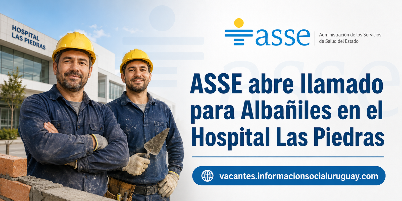 llamado ASSE albañil Las Piedras
