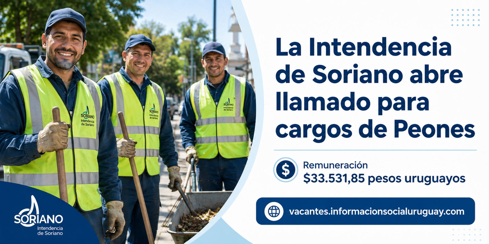 llamado peones en Soriano