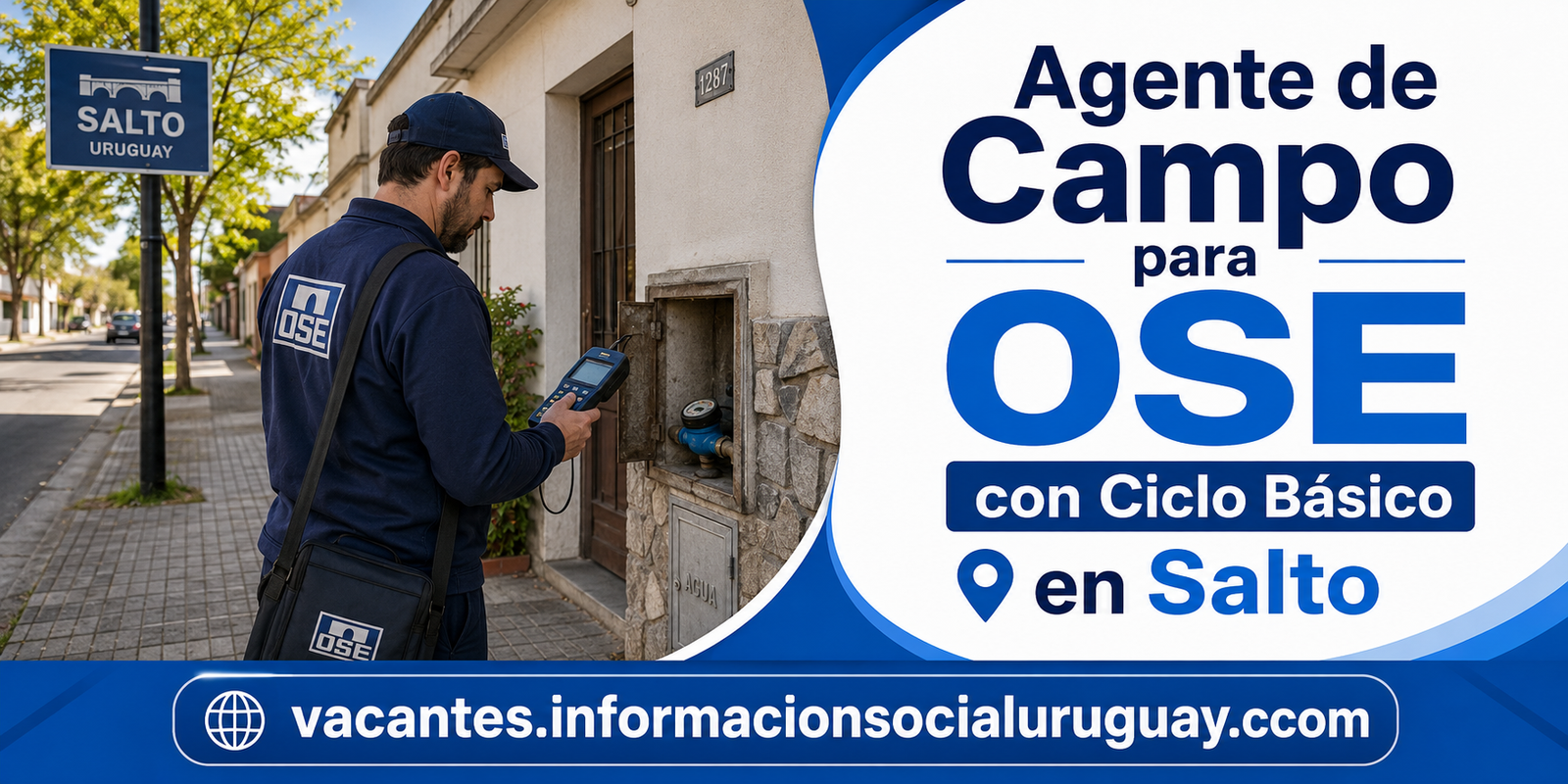 Agente de Campo OSE Villa en Salto