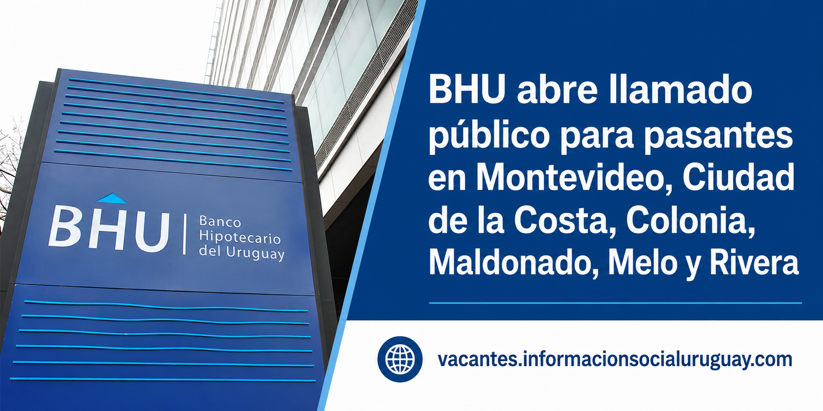 llamado BHU pasantías administración