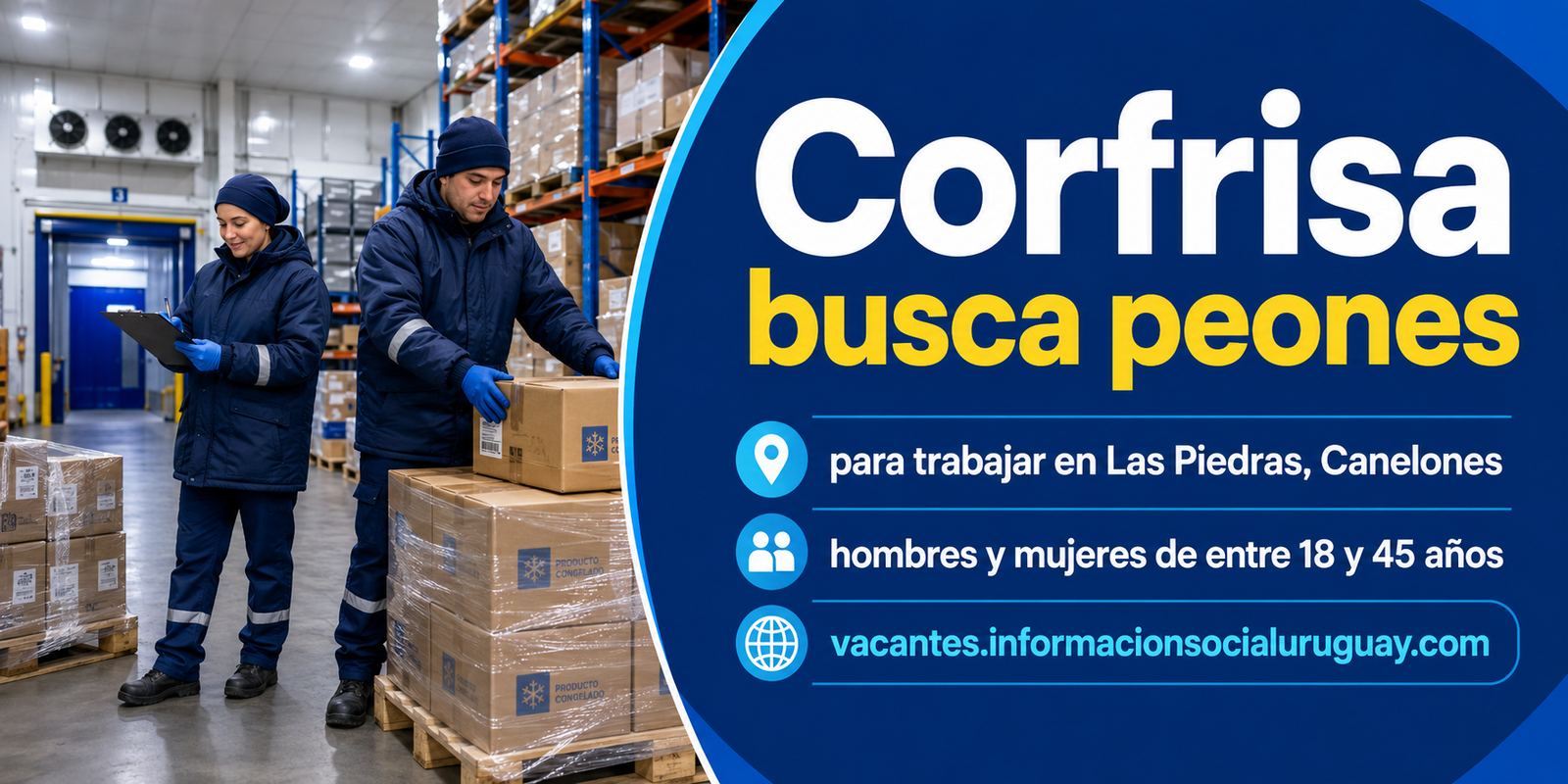 Peón para trabajar en Las Piedras