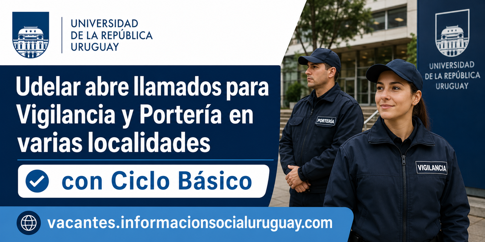 llamados Udelar Vigilancia y Portería