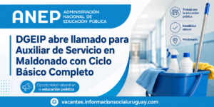 Auxiliar de Servicio Maldonado