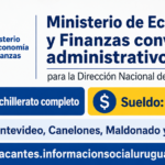Llamado administrativo Ministerio de Economía y Finanzas