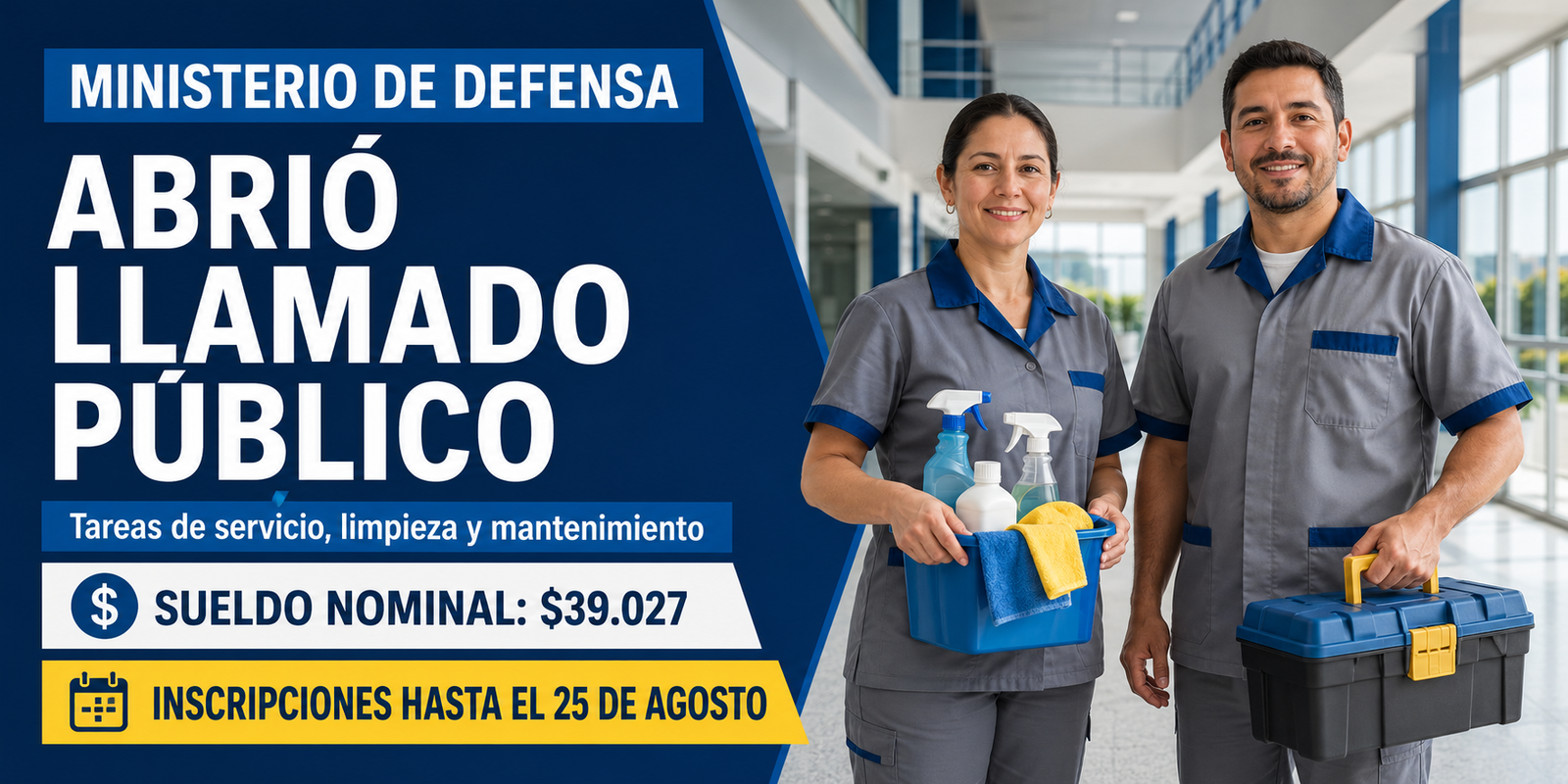 llamado para tareas de servicio