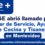 llamado ASSE Auxiliar de Servicio Montevideo