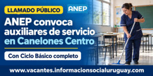 auxiliar de servicio en Canelones Centro