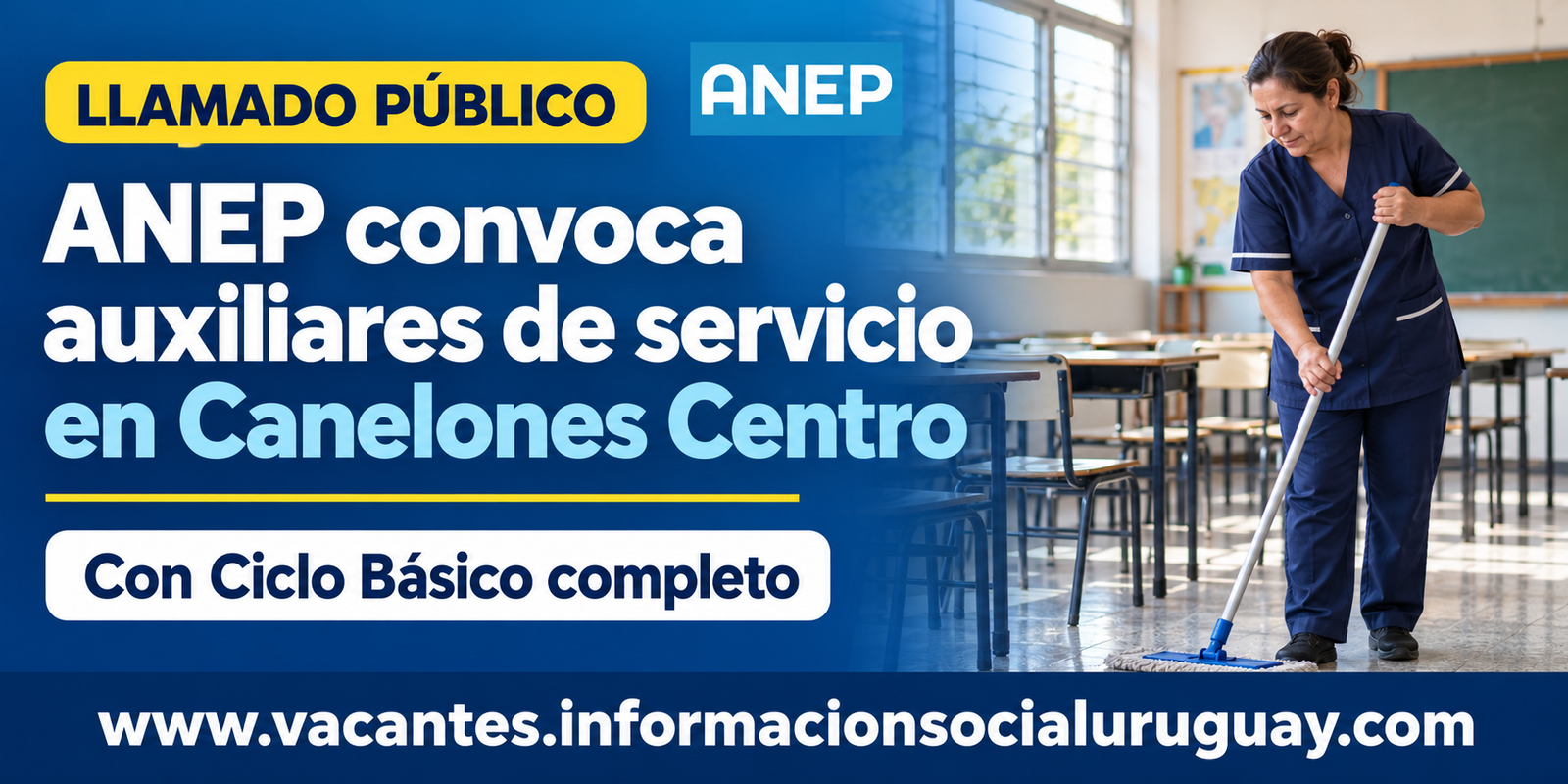 auxiliar de servicio en Canelones Centro