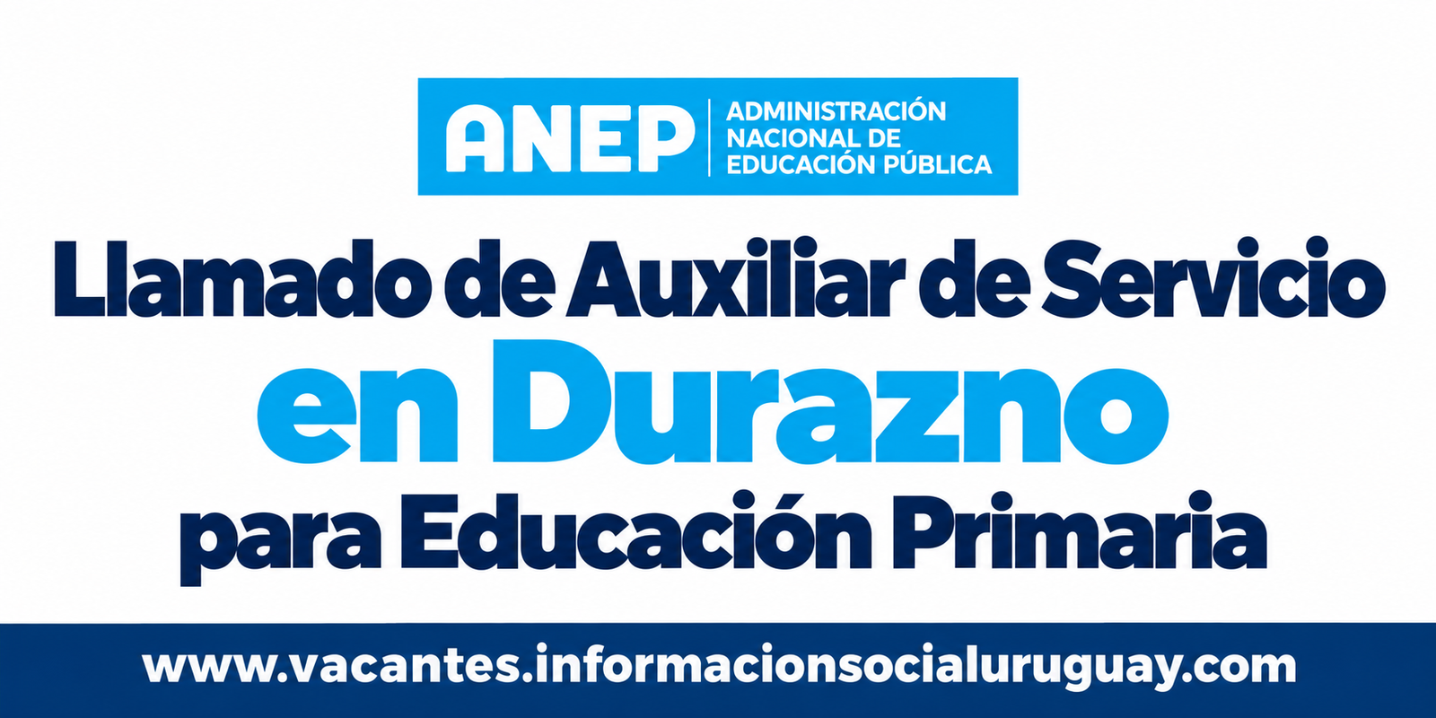 auxiliar de servicio en Durazno