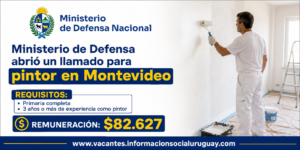 llamado Ministerio de Defensa para pintor