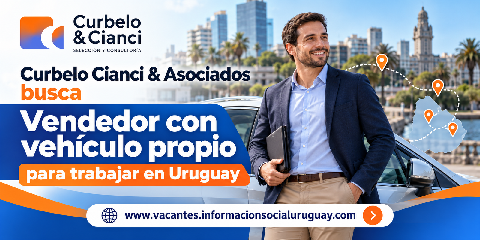 vendedor con vehículo propio