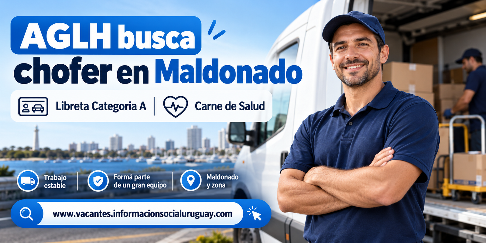 chofer de reparto en Maldonado