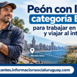 Peón con libreta