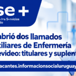 llamados ASSE auxiliares de enfermería