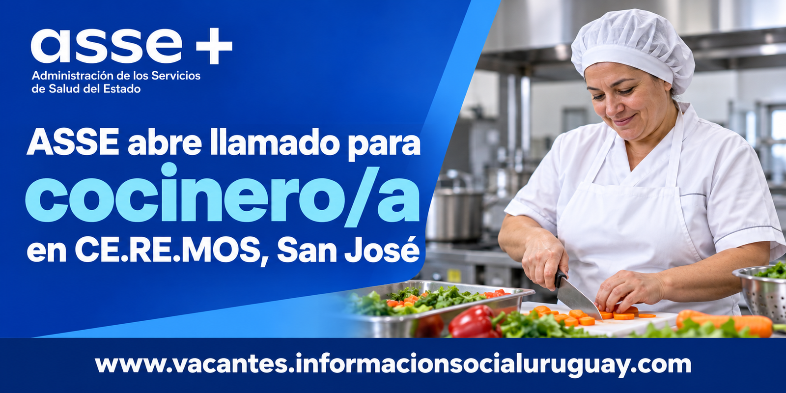 llamado cocinero ASSE San José