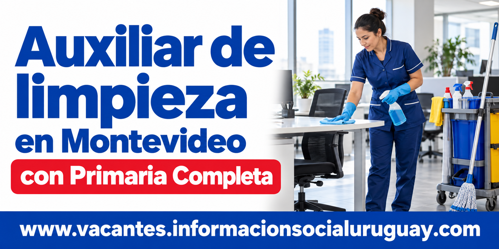 auxiliar de limpieza en Montevideo
