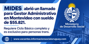 llamado MIDES Gestor Administrativo