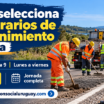 operarios de mantenimiento en Rocha