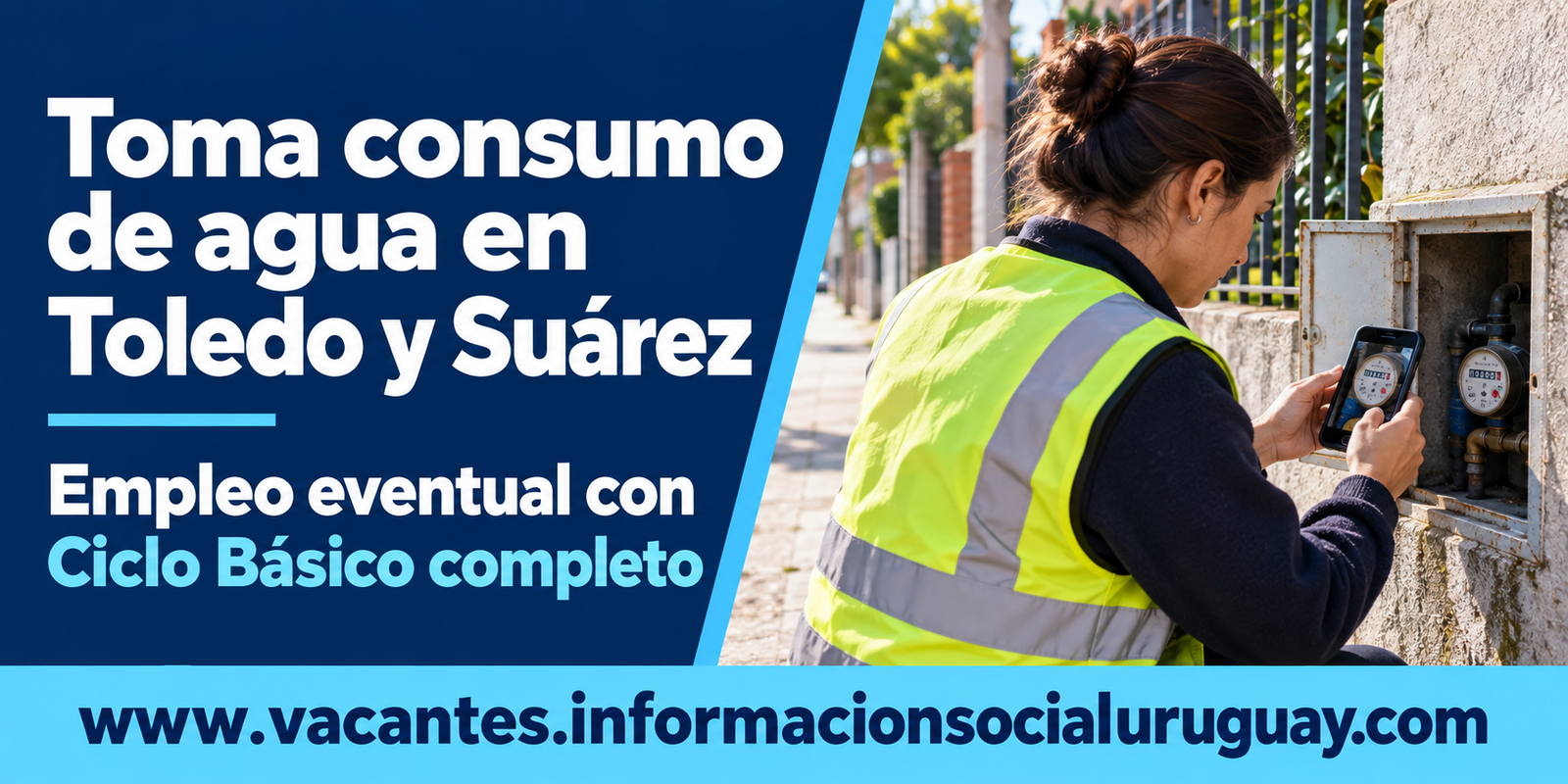 toma consumo de agua en Toledo y Suárez