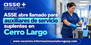 auxiliar de servicio suplente Cerro Largo