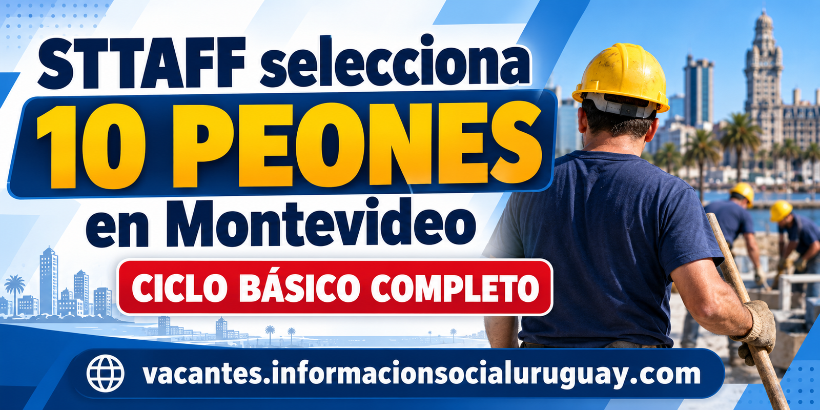 10 peones Montevideo